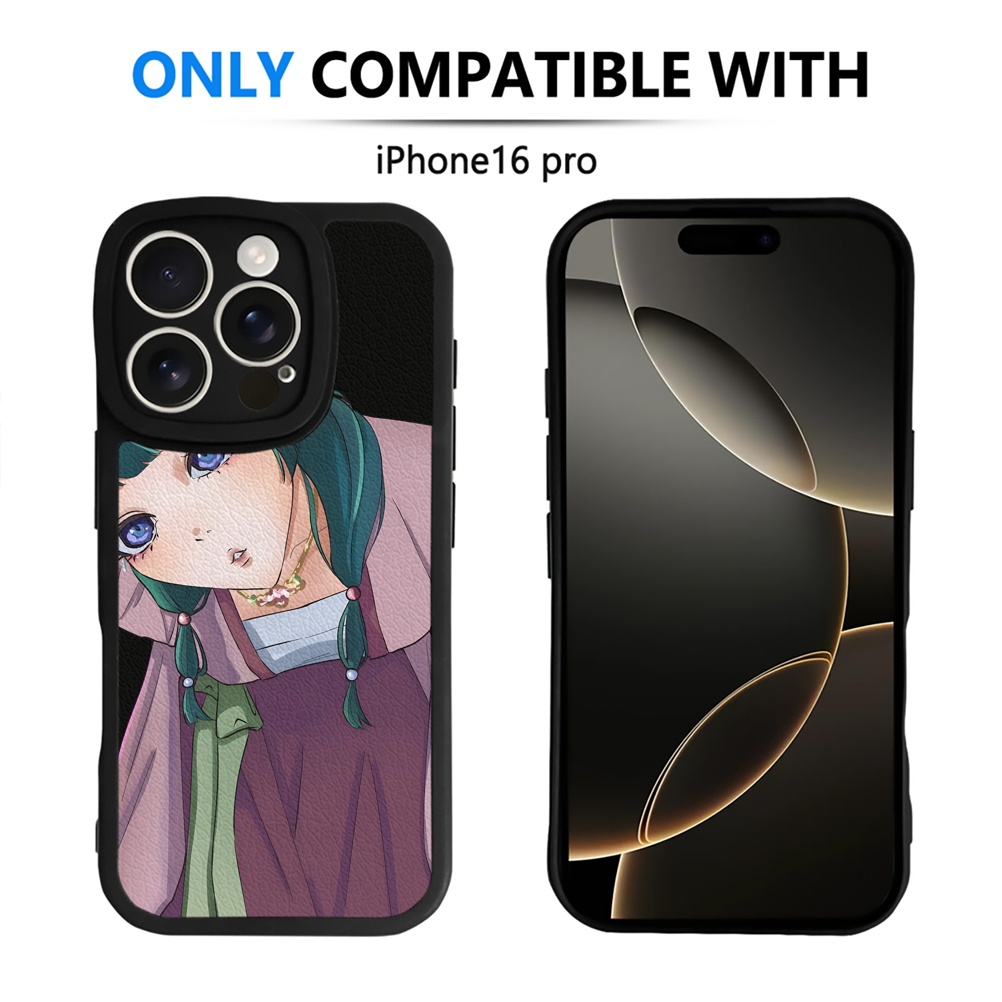 （画像用） 薬屋のひとりごと The Apothecary Diaries 【iPhone 16シリーズ対応】シリコンスマホケース（レザー調） 材質：シリコン